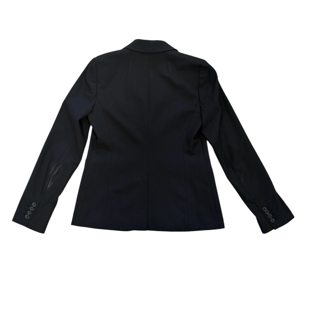 J.Crew 1035 Super 120’s Wool Blazer Black Two Button Career Jacket Size 6 - Picture 2 of 4